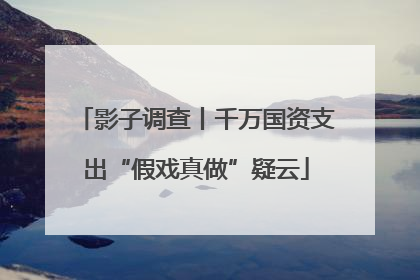 影子调查丨千万国资支出“假戏真做”疑云