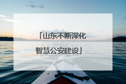 山东不断深化智慧公安建设