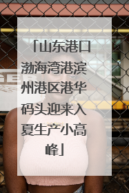 山东港口渤海湾港滨州港区港华码头迎来入夏生产小高峰