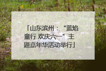 山东滨州：“蓝焰童行 欢庆六一”主题嘉年华活动举行