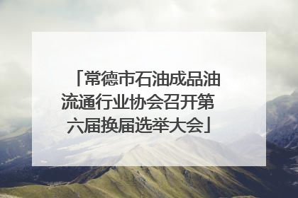 常德市石油成品油流通行业协会召开第六届换届选举大会