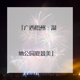 广西梧州：湿地公园夏景美