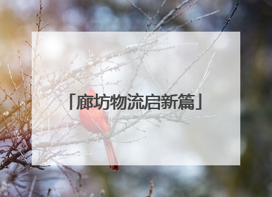 廊坊物流启新篇