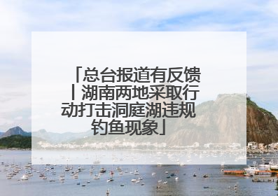 总台报道有反馈丨湖南两地采取行动打击洞庭湖违规钓鱼现象