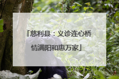 慈利县：义诊连心桥 情满阳和惠万家