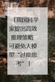 我国科学家提出高效推理策略 可避免大模型“过度思考”