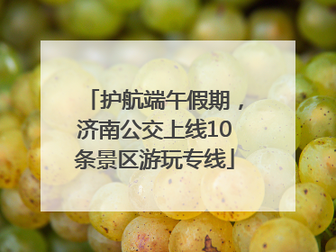 护航端午假期，济南公交上线10条景区游玩专线