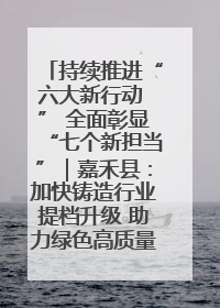 持续推进“六大新行动 ” 全面彰显“七个新担当”｜嘉禾县：加快铸造行业提档升级 助力绿色高质量发展