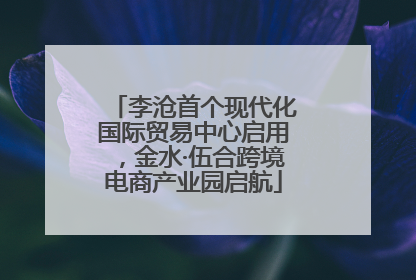 李沧首个现代化国际贸易中心启用，金水·伍合跨境电商产业园启航