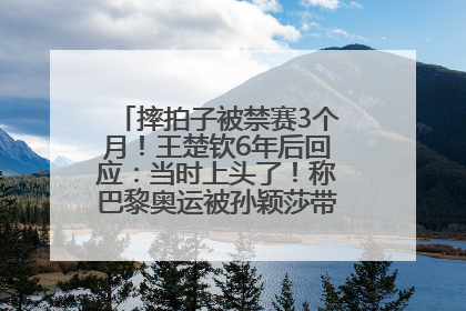 摔拍子被禁赛3个月！王楚钦6年后回应：当时上头了！称巴黎奥运被孙颖莎带着打，搭档8年“一个眼神就能懂”