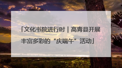 文化书院进行时｜高青县开展丰富多彩的“庆端午”活动