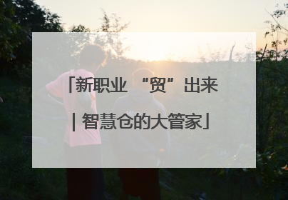 新职业 “贸”出来｜智慧仓的大管家