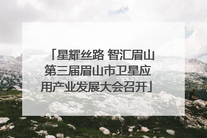 星耀丝路 智汇眉山 第三届眉山市卫星应用产业发展大会召开