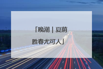 晚潮｜夏荫胜春尤可人