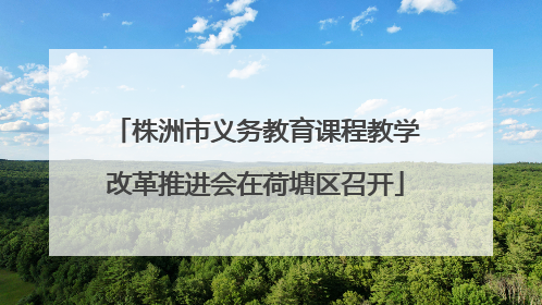 株洲市义务教育课程教学改革推进会在荷塘区召开