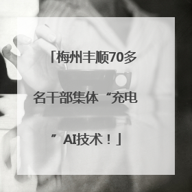 梅州丰顺70多名干部集体“充电”AI技术！