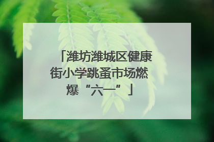 潍坊潍城区健康街小学跳蚤市场燃爆“六一”
