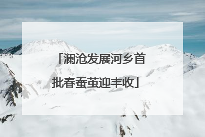 澜沧发展河乡首批春蚕茧迎丰收