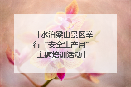水泊梁山景区举行“安全生产月”主题培训活动