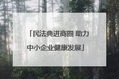 民法典进商圈 助力中小企业健康发展