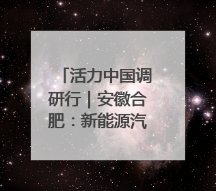 活力中国调研行｜安徽合肥：新能源汽车产业“加速跑”