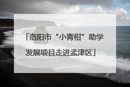 洛阳市“小青柑”助学发展项目走进孟津区