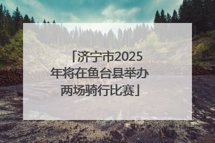 济宁市2025年将在鱼台县举办两场骑行比赛