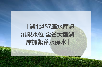 湖北457座水库超汛限水位 全省大型湖库抓紧蓄水保水