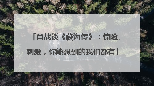 肖战谈《藏海传》：惊险、刺激，你能想到的我们都有