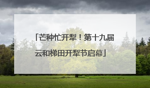 芒种忙开犁！第十九届云和梯田开犁节启幕