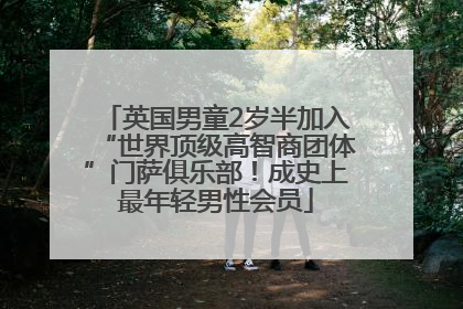 英国男童2岁半加入“世界顶级高智商团体”门萨俱乐部！成史上最年轻男性会员