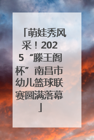 萌娃秀风采！2025“滕王阁杯”南昌市幼儿篮球联赛圆满落幕
