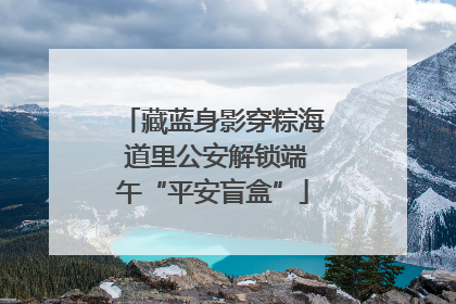 藏蓝身影穿粽海 道里公安解锁端午“平安盲盒”