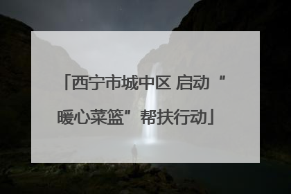 西宁市城中区 启动“暖心菜篮”帮扶行动