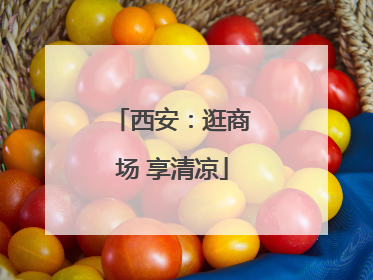 西安：逛商场 享清凉