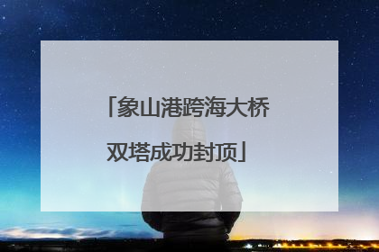 象山港跨海大桥双塔成功封顶