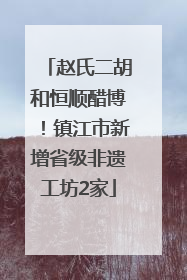 赵氏二胡和恒顺醋博！镇江市新增省级非遗工坊2家