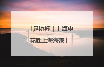 足协杯｜上海申花胜上海海港