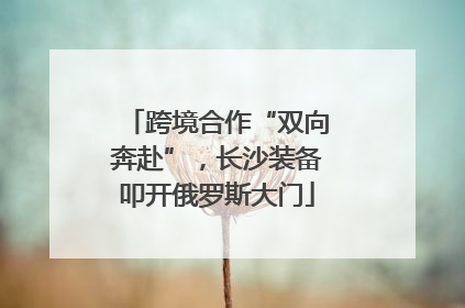 跨境合作“双向奔赴”，长沙装备叩开俄罗斯大门