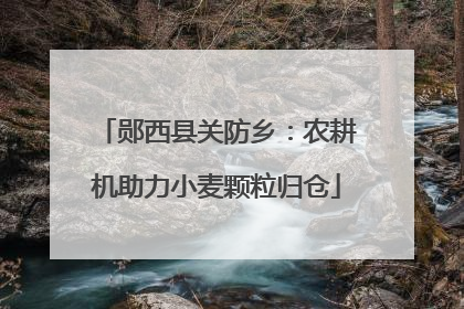 郧西县关防乡：农耕机助力小麦颗粒归仓