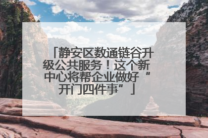 静安区数通链谷升级公共服务！这个新中心将帮企业做好“开门四件事”