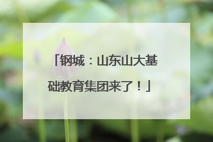 钢城：山东山大基础教育集团来了！