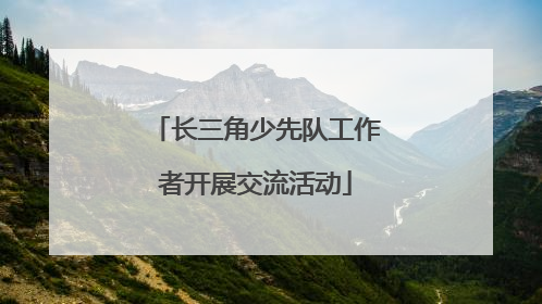 长三角少先队工作者开展交流活动