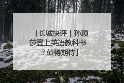 长城快评｜孙颖莎登上英语教科书？值得期待