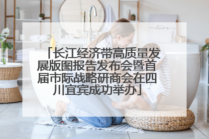 长江经济带高质量发展版图报告发布会暨首届市际战略研商会在四川宜宾成功举办