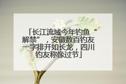 长江流域今年钓鱼“解禁”，安徽数百钓友一字排开如长龙，四川钓友称像过节