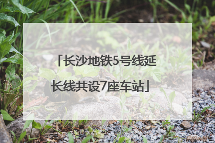 长沙地铁5号线延长线共设7座车站