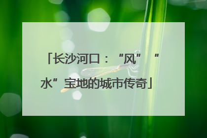 长沙河口：“风”“水”宝地的城市传奇