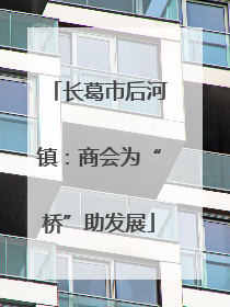 长葛市后河镇：商会为“桥”助发展
