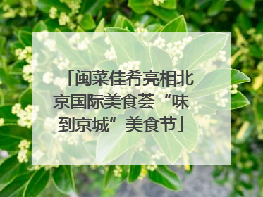 闽菜佳肴亮相北京国际美食荟“味到京城”美食节